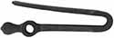 Frizzen spring, wax cast steel, tempered, use 8-32 screw